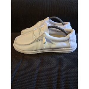 Hey Dude Wally Sox Arctic White Mens Size 11 Casual Loafers Comfort Shoes
